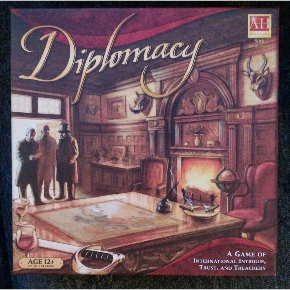 Diplomacy Board Game 2008 Avalon Hill 50th Anniversary Edition Complete Strategy